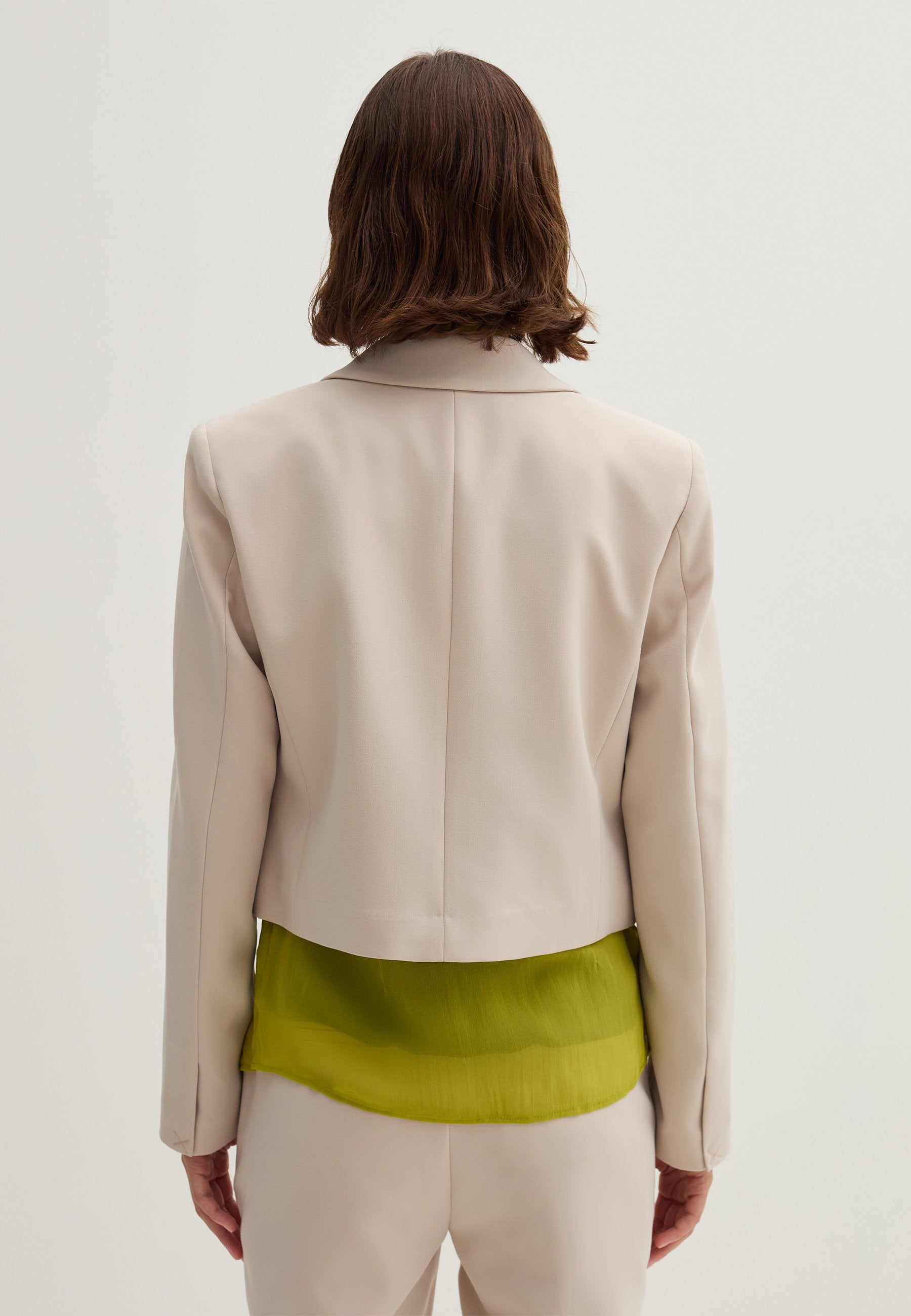 Stefanel CROPPED SINGLE-BREASTED IN LAYERED