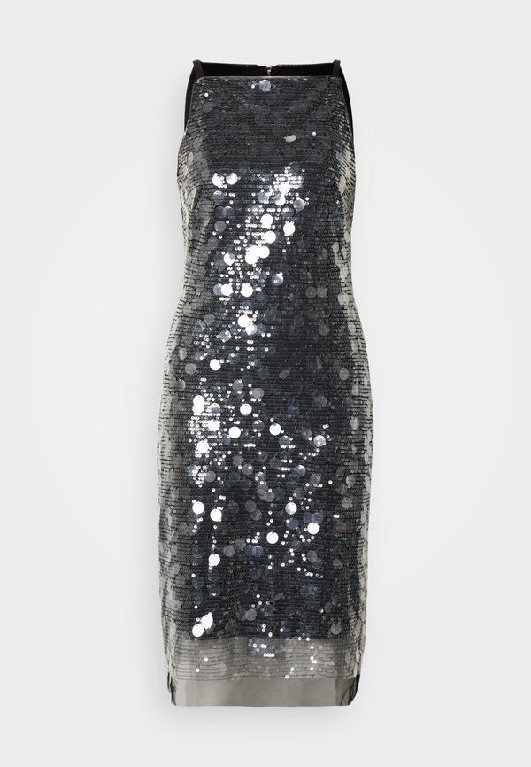 DKNY PAILETTES SEQUINS SLIP DRESS