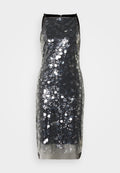 PAILETTES SEQUINS SLIP DRESS Media 1