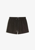 Bershka BASIC  - Swimming shorts - black
