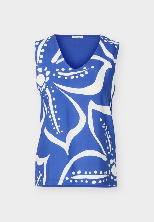 TOM TAILOR Top - shiny royal blue