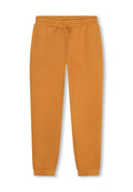 Orange Sweatpants mit elastischem Bund und Kordelzug. Schmal zulaufendes Bein-Design mit gerippten Bündchen an den Knöcheln, aus weichem Stoff gefertigt.