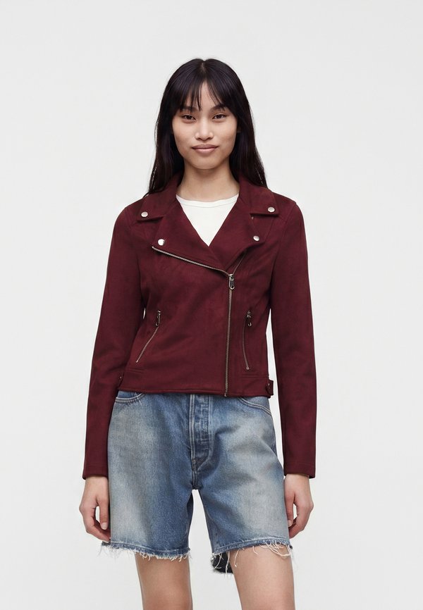 Vero Moda VMJOSE - Faux leather jacket - windsor wine