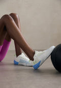 Under Armour REIGN 6 - Training shoe - white/horizon blue/morph green