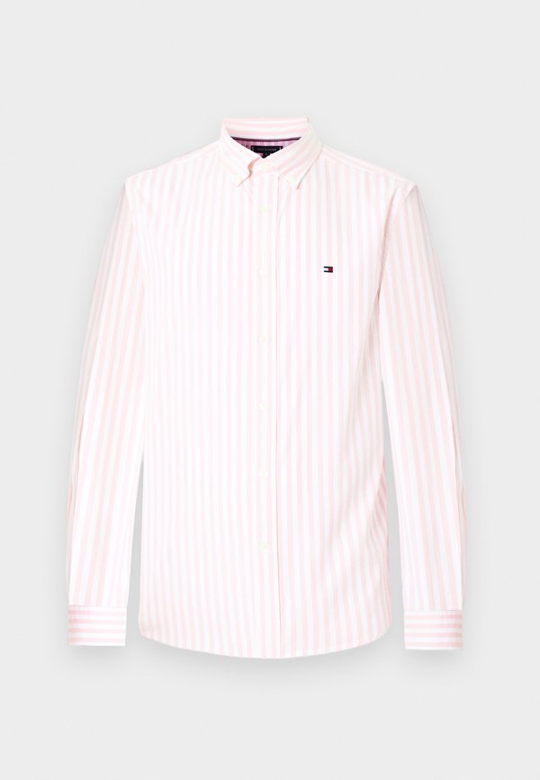 Tommy Hilfiger TH FLEX REGULAR FIT STRIPE POPLIN SHIRT - Shirt - classic pink/stripe