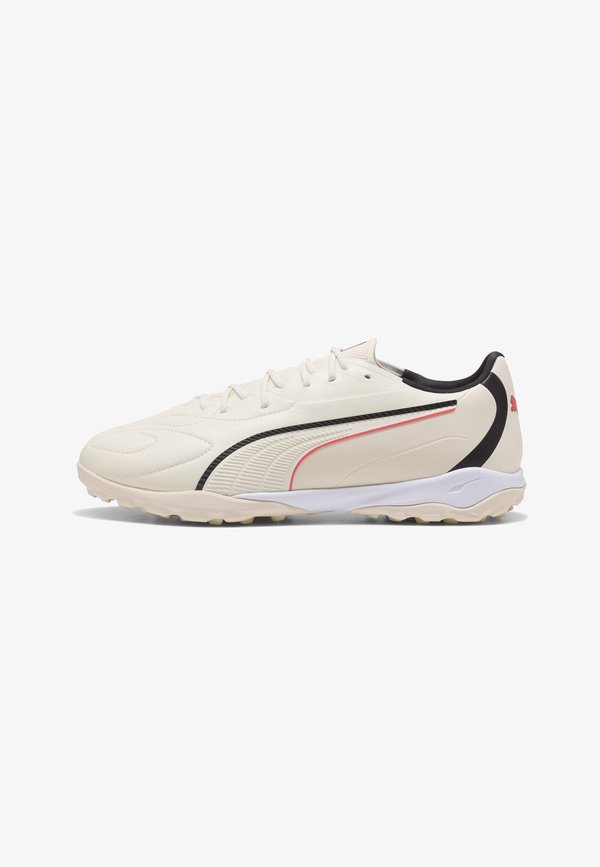 Puma KING 20 MATCH TT FUSSBALLSCHUHE UNISEX - Turf football boots - sugared almond- black-ultra red