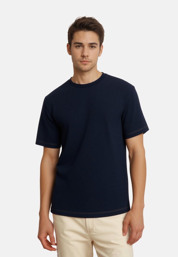 TOM TAILOR KURZARM - Basic T-shirt - dunkelblau