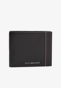 Tommy Hilfiger LEATHER BIFOLD CARD AND COIN HOLDER - Wallet - black