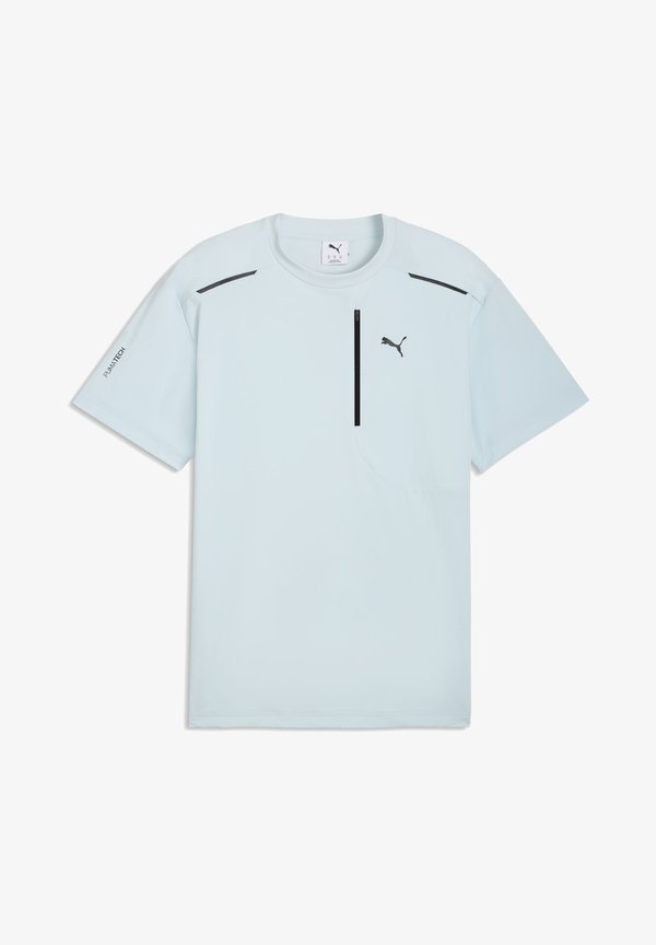 Puma PUMATECH RELAXED POCKET T-SHIRT - Print T-shirt - fresh water