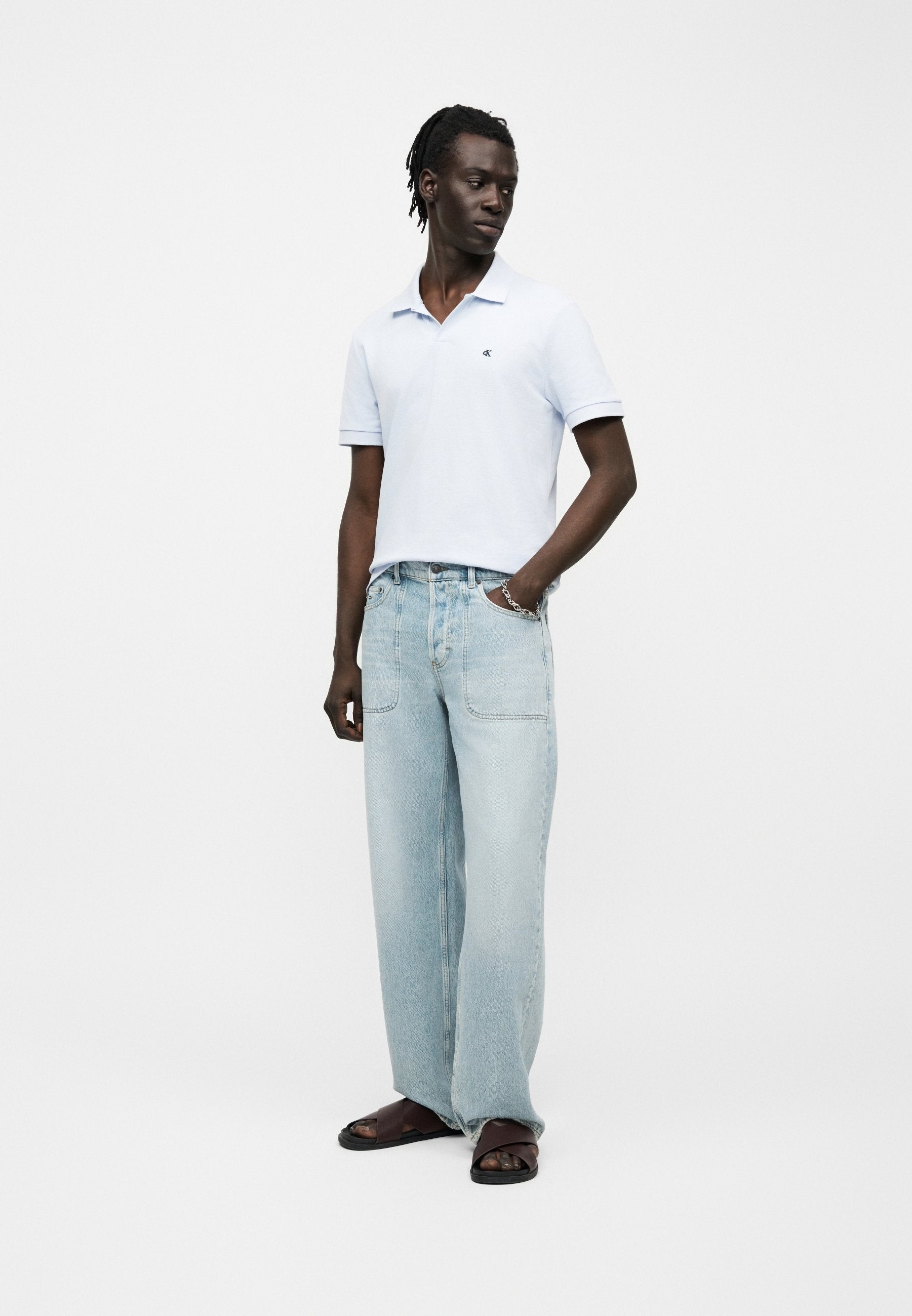 Calvin Klein Jeans OPEN COLLAR CASUAL