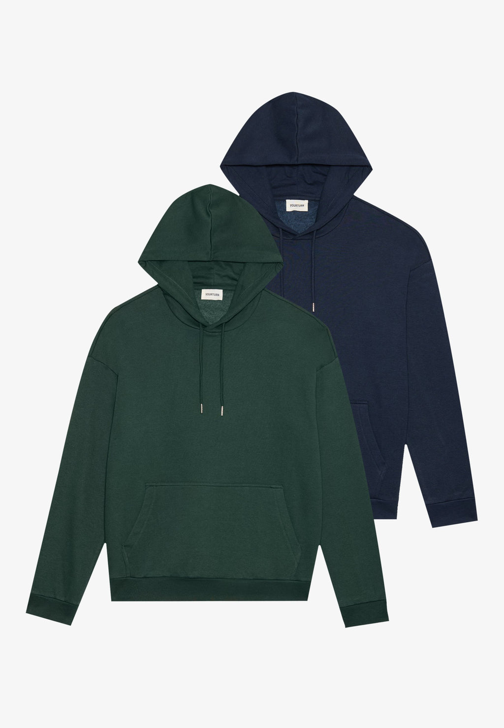 YOURTURN UNISEX 2 PACK RELAXED FIT HOODIE