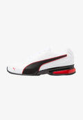Puma LEADER - Training shoe - white/black/flame scarlet