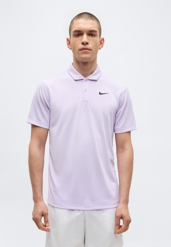 Nike Performance SOLID - Polo shirt - violet mist/black