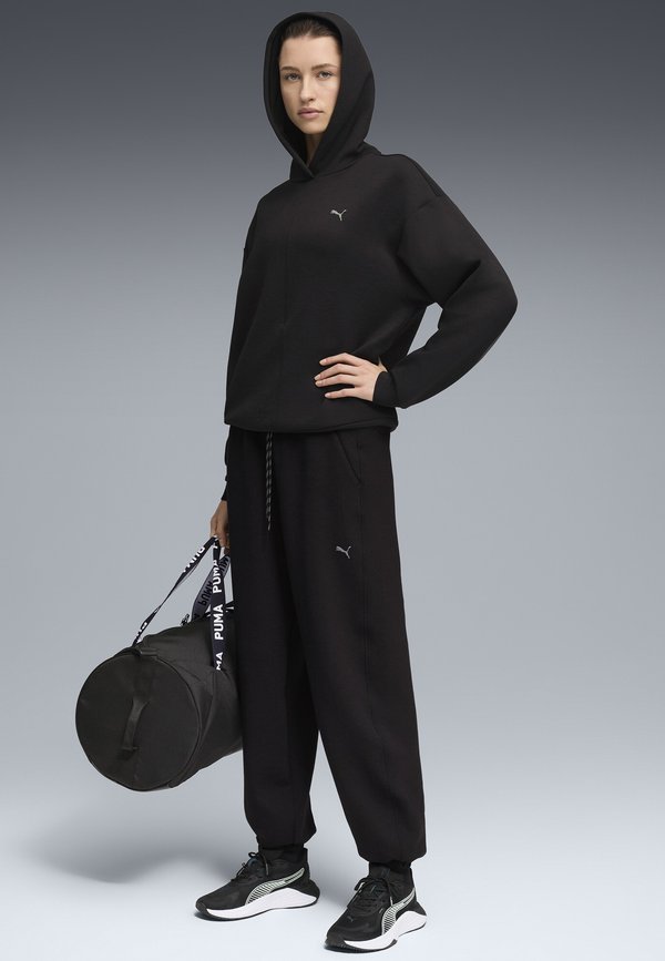 Puma W CLOUDSPUN HOODIE - Hoodie - black