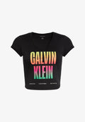 Calvin Klein Jeans PRIDE SLIM SCOOP TEE - Print T-shirt - black