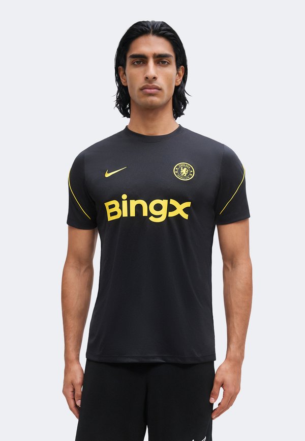Nike Performance CFC - Sports T-shirt - pitch blue/midwest gold-coloured/white