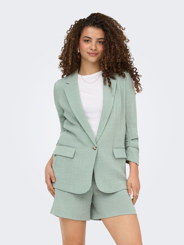 ONLY ONLITA Linen - Short coat - jadeite
