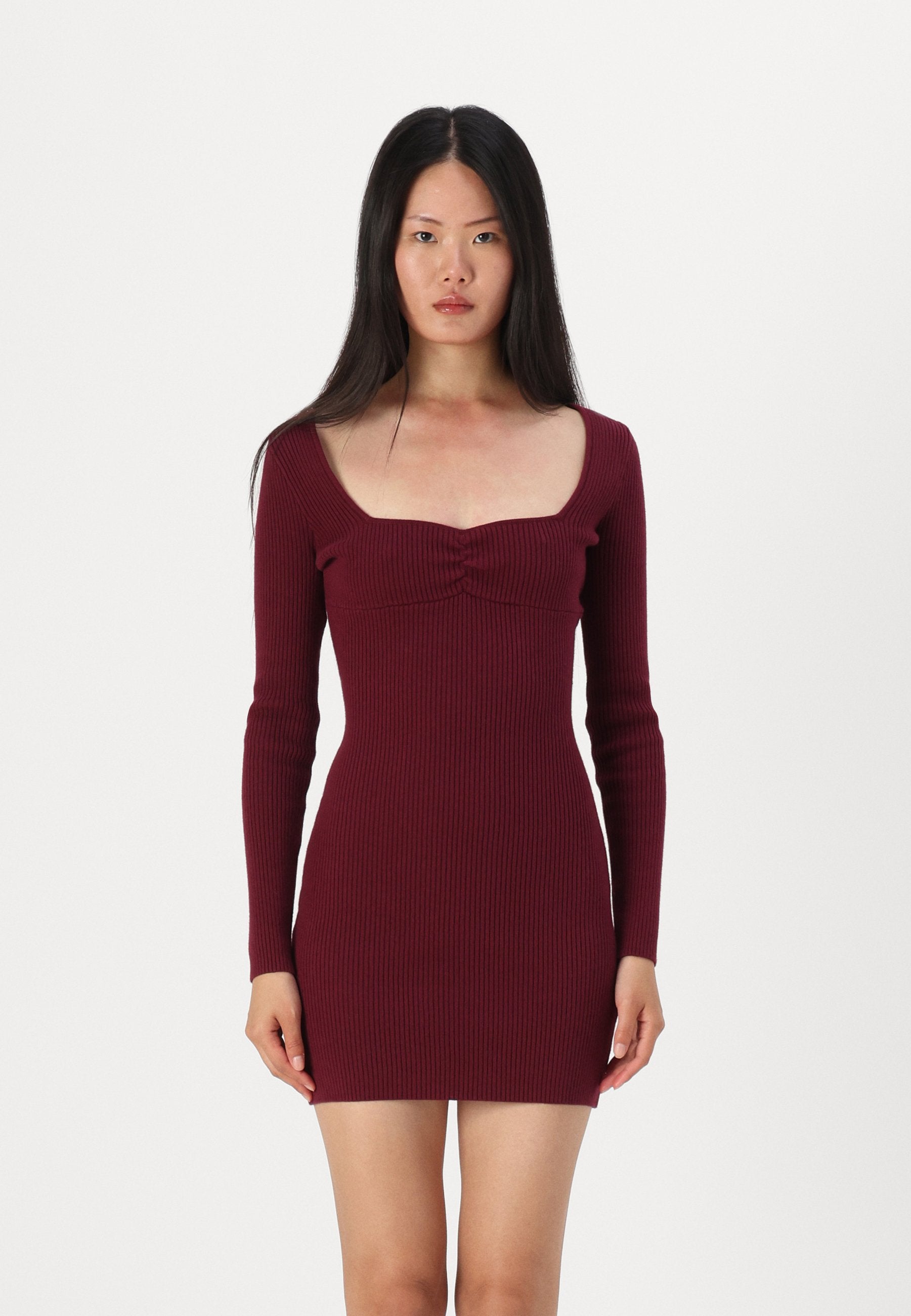 Hollister Co. EMEA PINCH BUST TIE BACK SWEATER DRESS