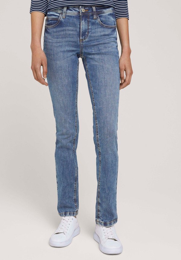 TOM TAILOR TTALEXA STRAIGHT FIT - Jeans Skinny Fit - blue denim