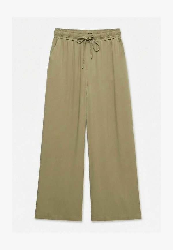 Vero Moda Wide-leg VMEMMA High waist - Trousers - aloe