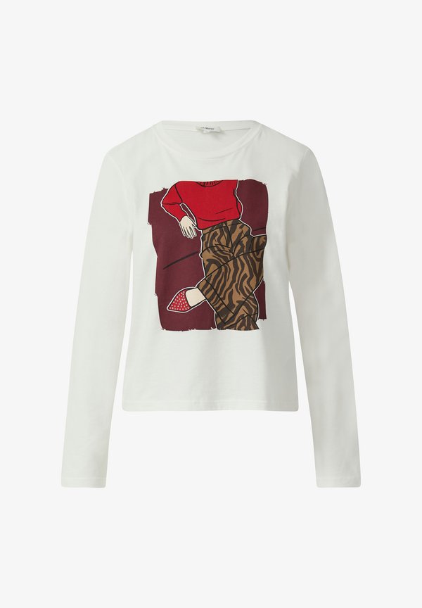 s.Oliver Long sleeved top - ecru