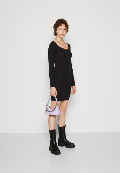 Pieces PCSOFFI  SQUARE NECK MIDI DRESS