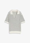 TOM TAILOR Polo shirt - white/navy structure stripe