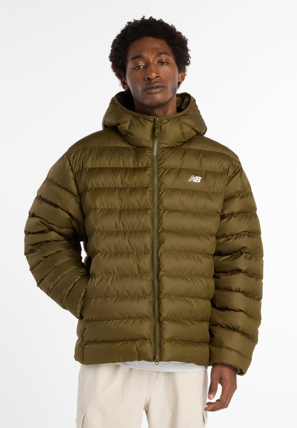 New Balance HOODED PUFFER JACKET