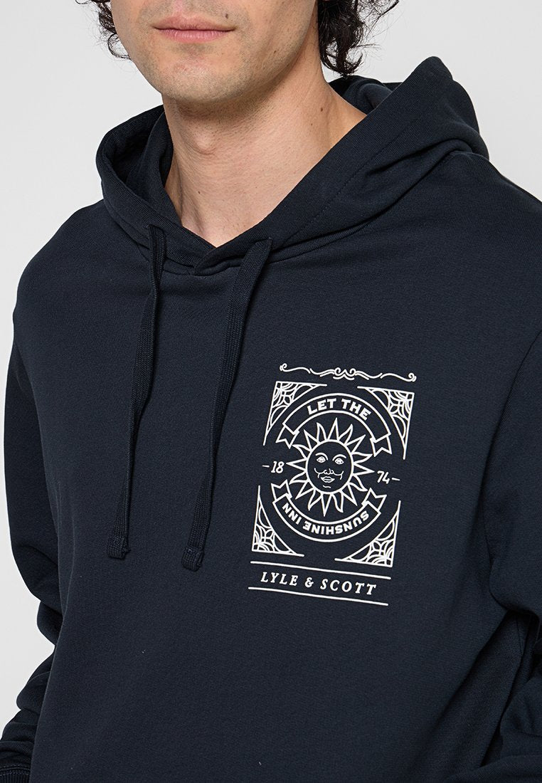 Lyle & Scott LYLE & SCOTT MID LAYERS SUNSHINE INN GRAPHIC HOODIE