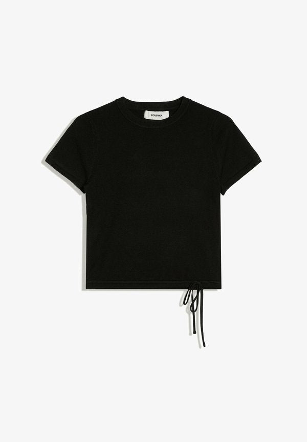 Bershka TSHIRT - Basic T-shirt - black