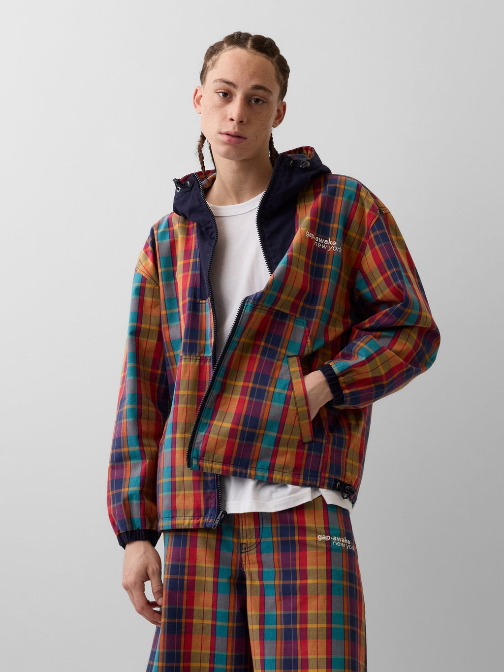 GAP GAP AWAKE NY OVERSIZED REVERSIBLE CANVAS JACKET