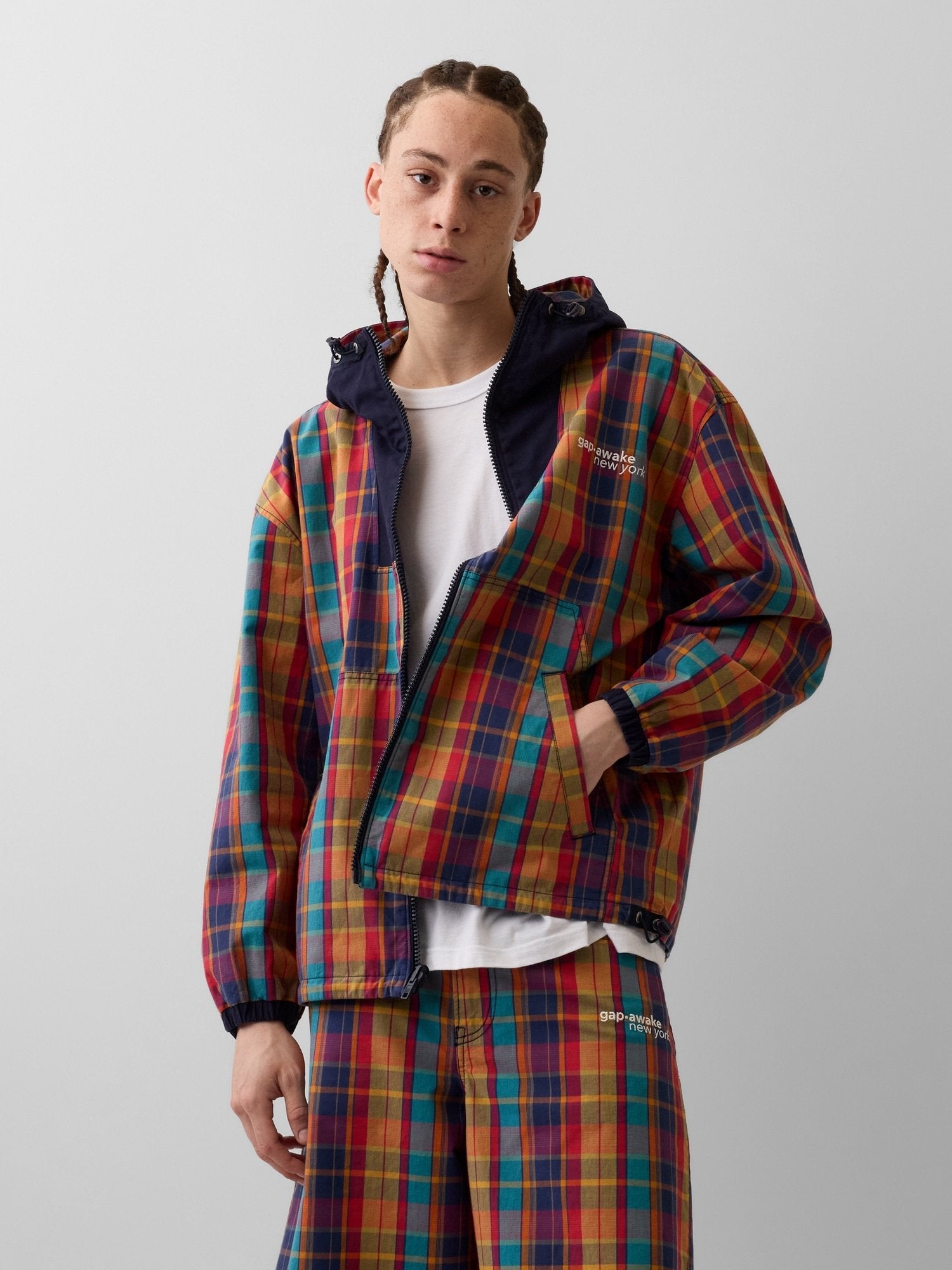 GAP GAP AWAKE NY OVERSIZED REVERSIBLE CANVAS JACKET