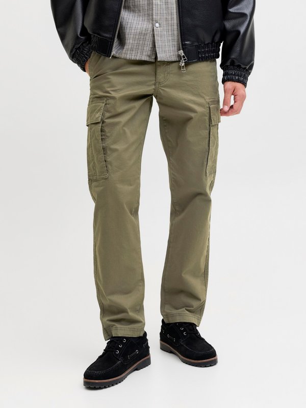 Jack & Jones JPSTKANE FRANK CARGO - Cargo trousers - olive night