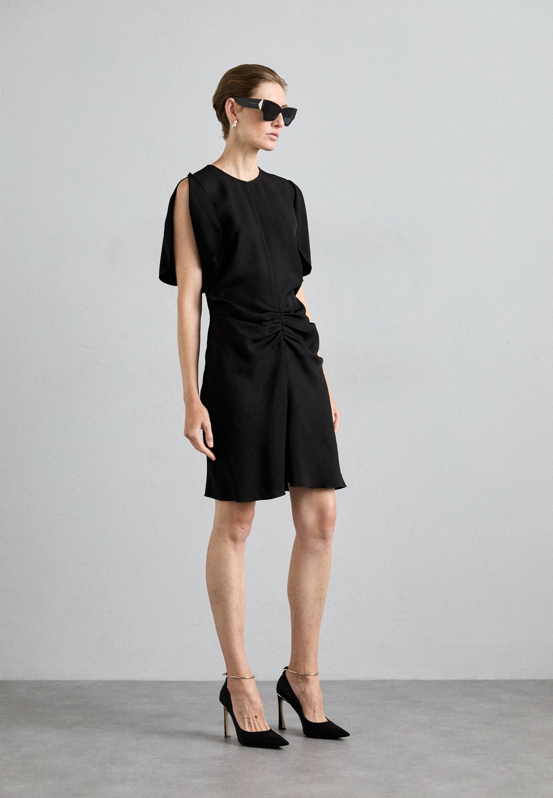 Victoria Beckham GATHERED WAIST MINI DRESS