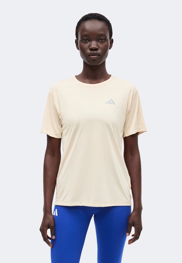 adidas Performance RUN TEE - Sports T-shirt - beige