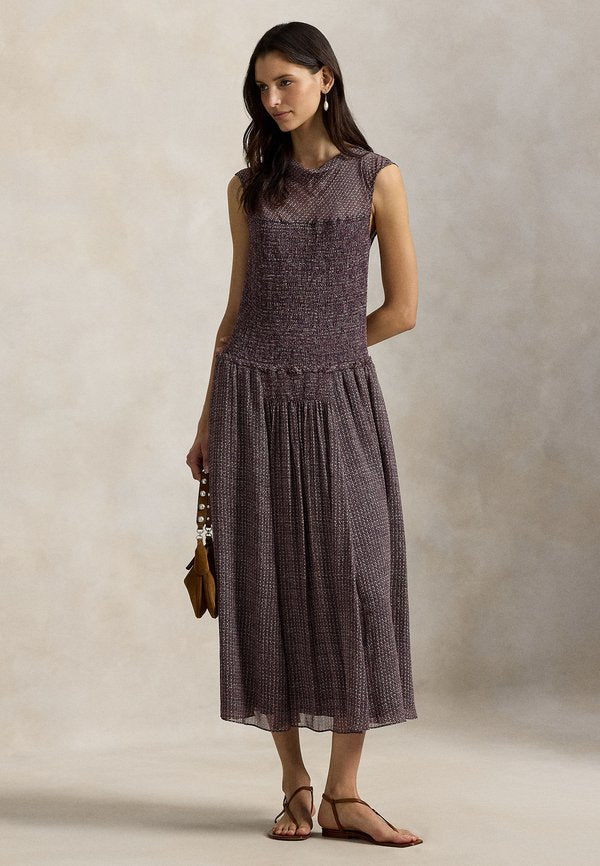Polo Ralph Lauren WOVEN-DRESSESCRINKLE PRINTED DRESS