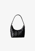 Calvin Klein DEBOSSED SHOULDER - Cross body bag - black