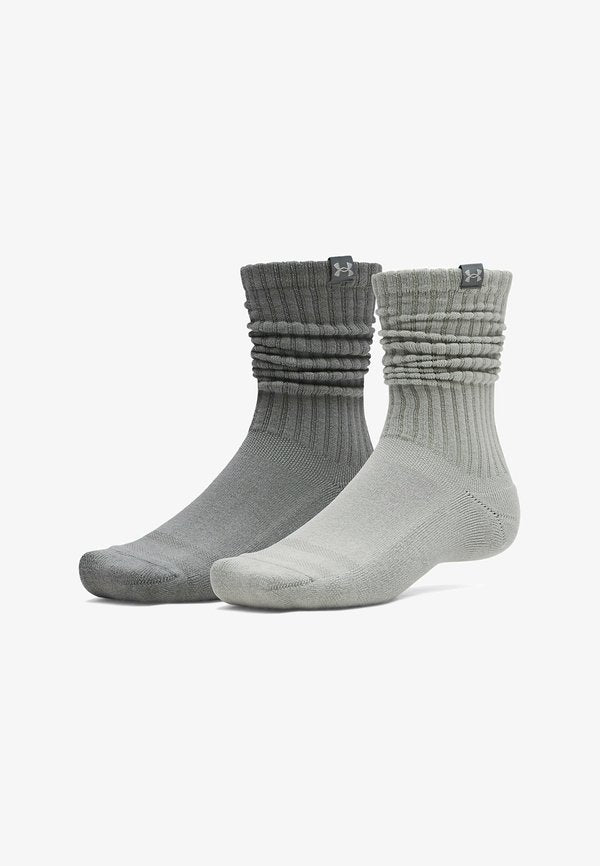 Under Armour SPORTSTYLE COTTON SCRUNCH - Sports socks - clay green