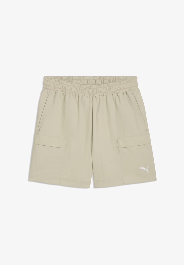 Puma WARDROBE ESS RELAXED 6" CARGOSHORTS - Shorts - pebble gray