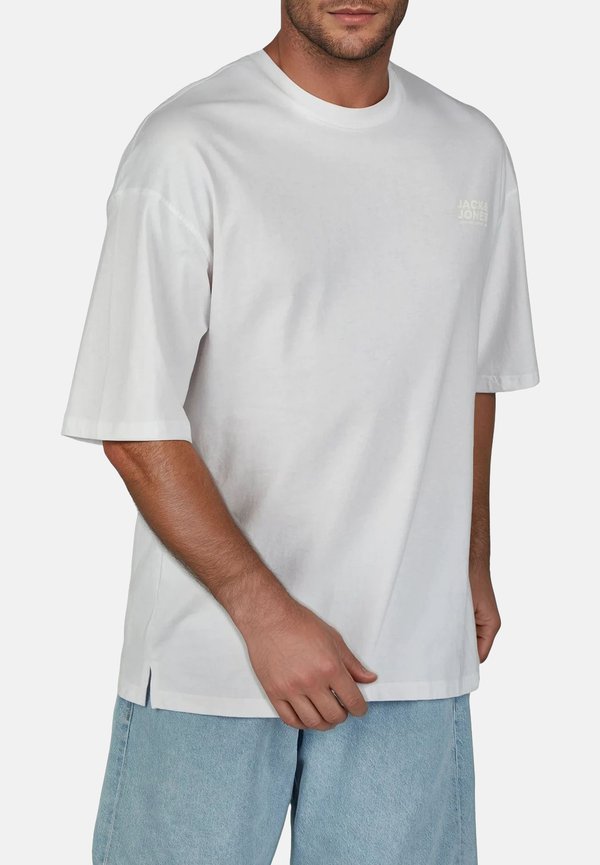 Jack & Jones JJECHARGE 3 PACK - Basic T-shirt - pack 3 (iceberg castlerock white)