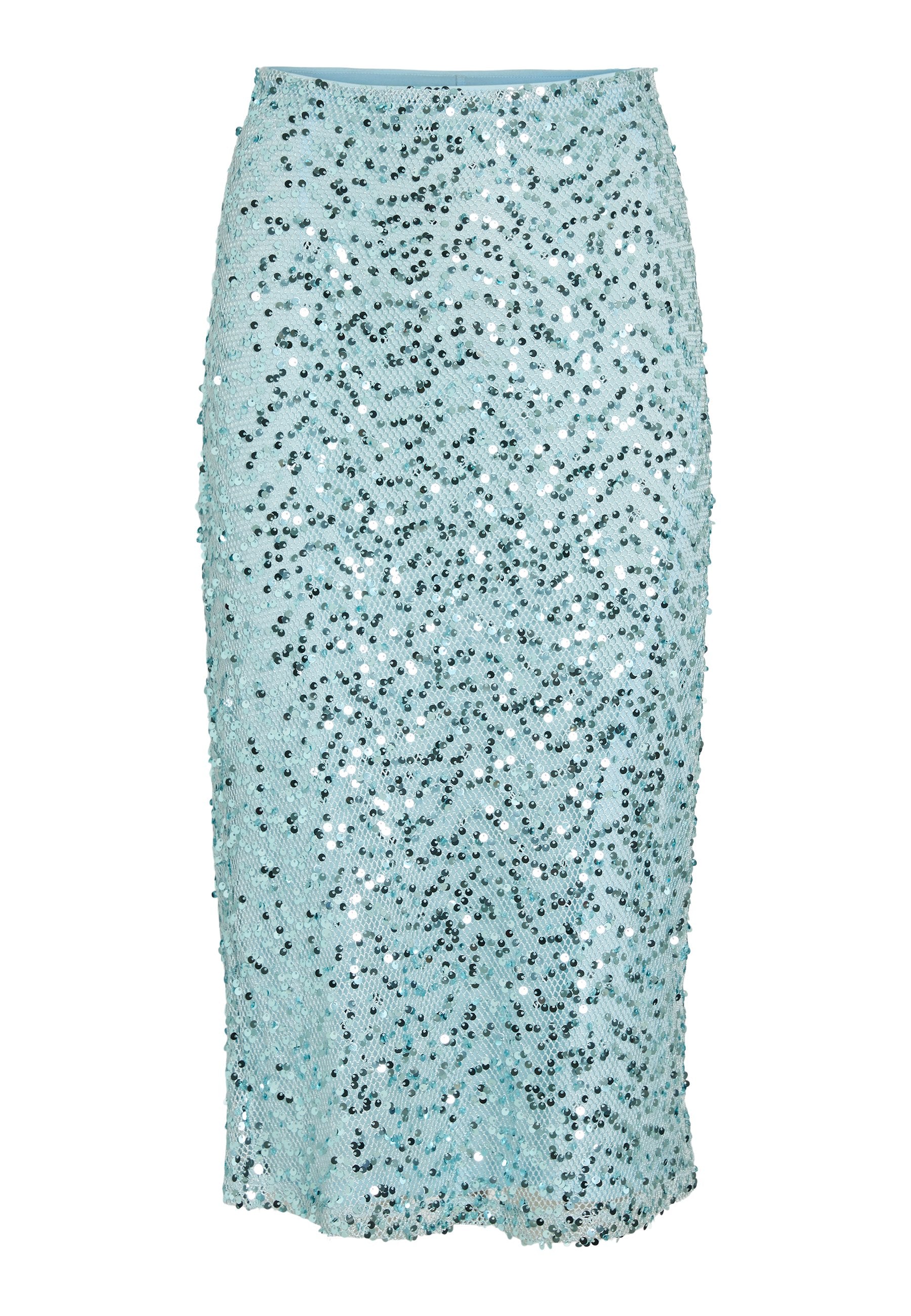 VILA VIADRIANA MIDI SEQUIN SKIRT