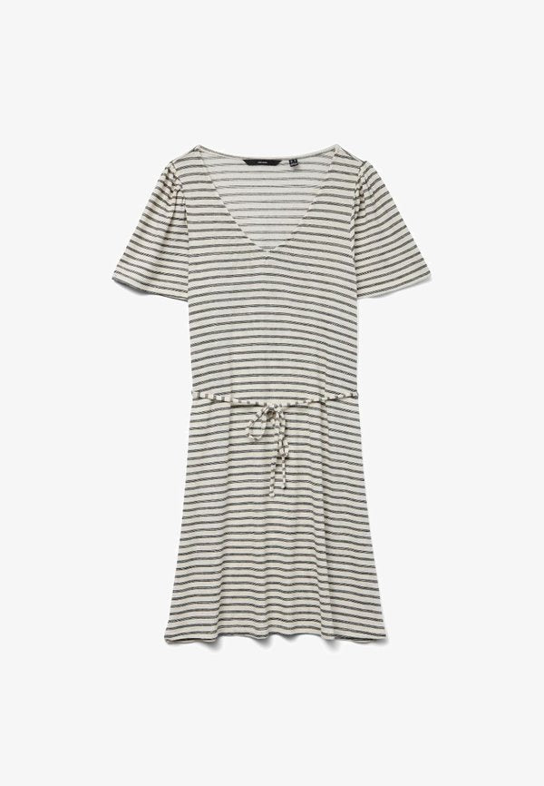 Vero Moda VMGINA SHORT DRESS  - Jersey dress - oatmeal