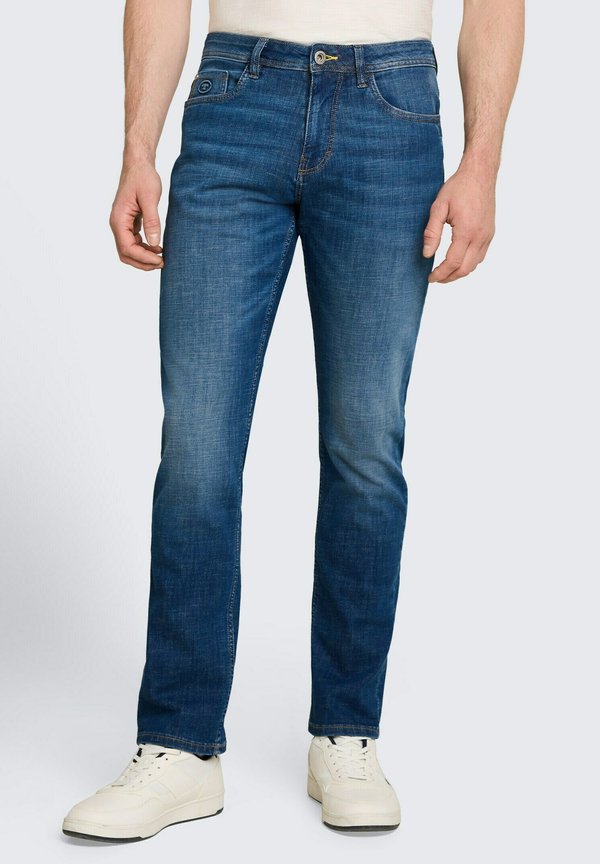 TOM TAILOR TTJOSH REGULAR SLIM FIT - Slim fit jeans - used mid stone blue denim