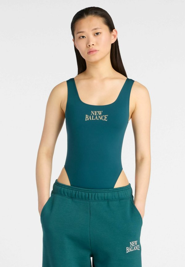 New Balance TRACKSIDE BODYSUIT - Top - medusa green
