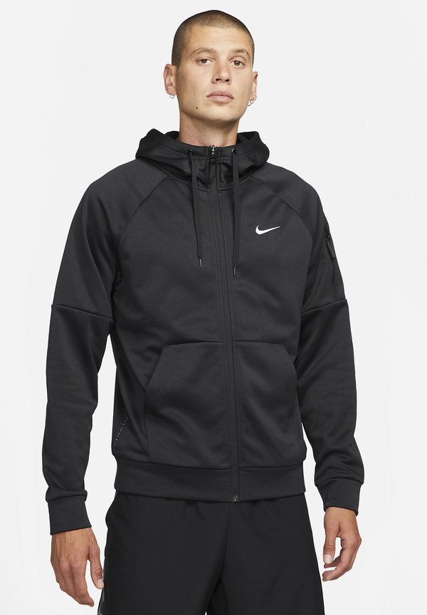 Nike Performance M TF HD FZ - Zip-up sweatshirt - black black white