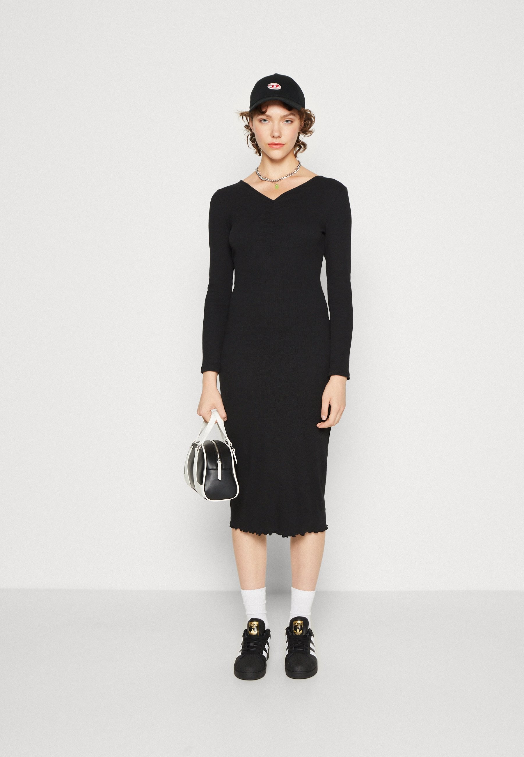 Pieces PCCAMMA V NECK LONG DRESS