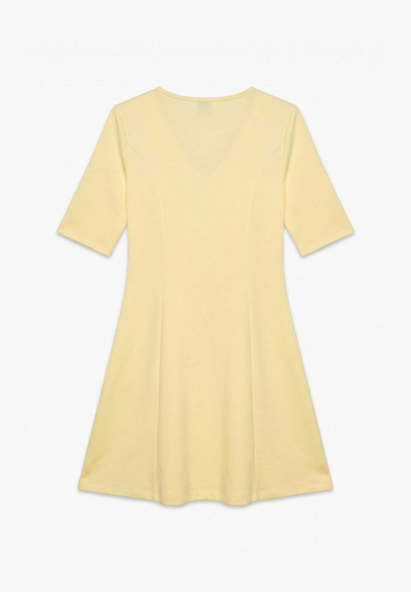 Vero Moda DRESS VMSMILLA SHORT DRESS - Jersey dress - pale banana