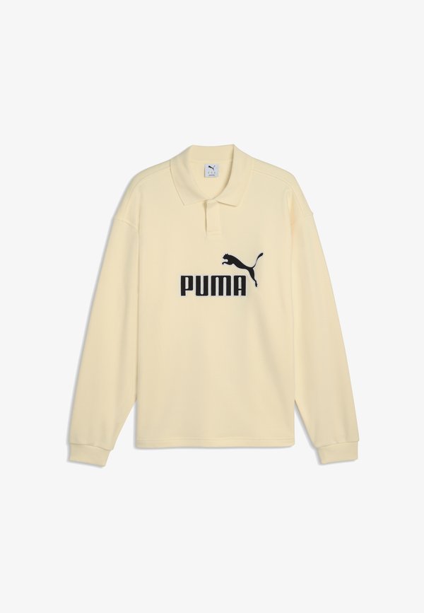 Puma ESSENTIALS ELEVATED NO. 1 RELAXED POLO - Long sleeved top - buttercream