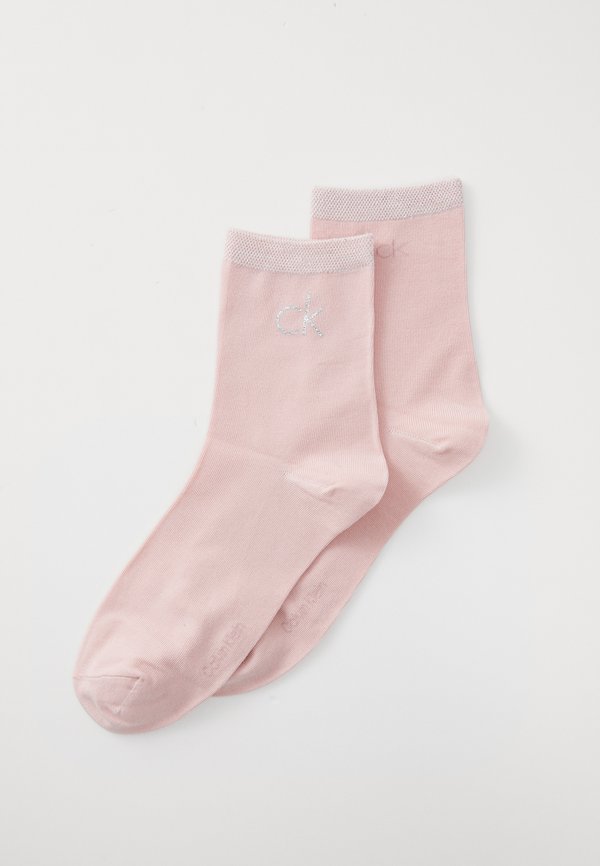 Calvin Klein Underwear WOMEN SHORT SHINY LOGO 2 PACK - Socks - pink