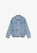 Vero Moda VMJAMIE LS DENIM SHACKET MIX GA NOOS - Denim jacket - light blue denim